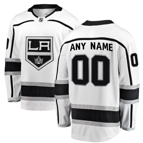 Men's Los Angeles Kings White Custom Name Number Size NHL Stitched Jersey